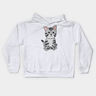 Cute American Shorthair Cat Kids Hoodie